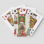 Cocker Spaniel Dog Kerstmis Pokerkaarten (Achterkant)