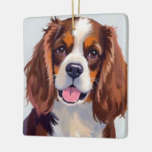 Cocker Spaniel Dog Painting Keramisch Ornament (Links)