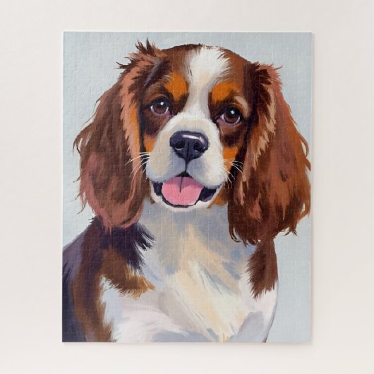 Cocker Spaniel Dog Painting Legpuzzel (Verticaal)