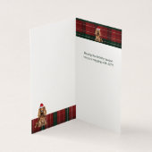 Cocker Spaniel Dog Plaid Christmas Holiday (Inside)