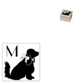 Cocker Spaniel Dog Puppy Rubberstempel (Gestempeld)