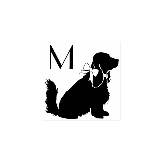Cocker Spaniel Dog Puppy Rubberstempel (Afrduk)