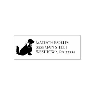 Cocker Spaniel Dog Puppy Zelfinktende Stempel