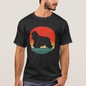 Cocker Spaniel Dog Silhouette Retro 60s 70 T-shirt (Voorkant)