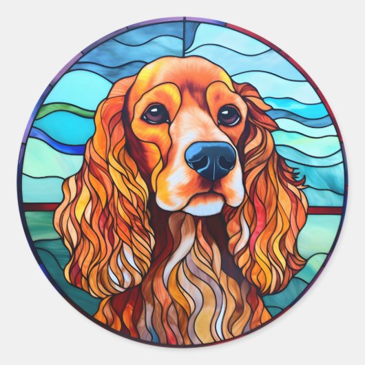 Cocker Spaniel Dog Sticker Pack (Voorkant)