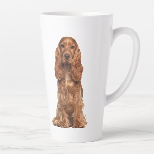 Cocker Spaniel Dog Tall-Mok Latte Mok (Rechts)
