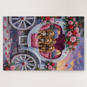 Cocker Spaniel Dog Valentine's Day  Legpuzzel (Horizontaal)