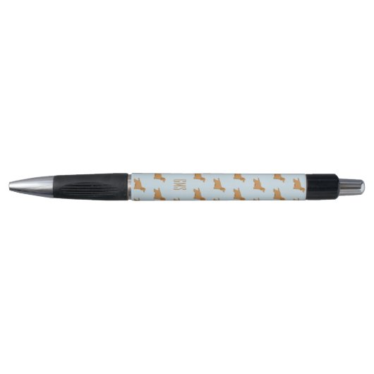 Cocker Spaniel Dogs Pattern Monogramed Pen (Voorkant)