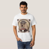 Cocker Spaniel draagt bril T-shirt (Voorkant volledig)