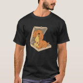 Cocker Spaniel Eating Pizza Dog 1 T-shirt (Voorkant)