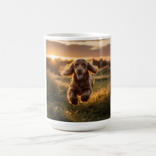 Cocker Spaniel Élégant café Mug (Centre)