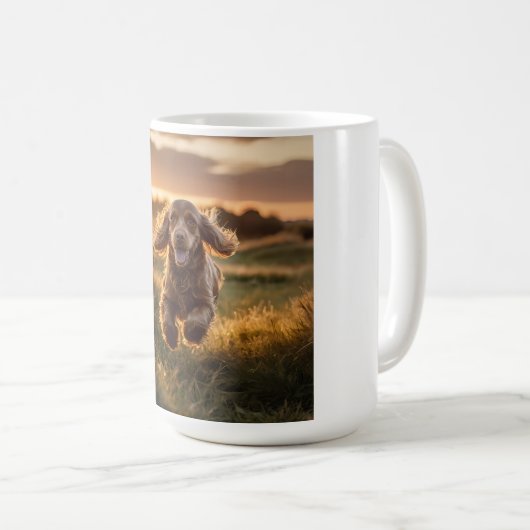 Cocker Spaniel Élégant café Mug (Devant droit)
