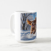 Cocker Spaniel Élégant café Mug (Devant gauche)