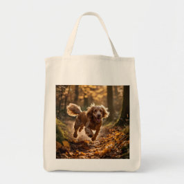 Cocker Spaniel Elegant Grocery Canvas tas