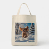 Cocker Spaniel Elegant Grocery Tote Bag (Achterkant)