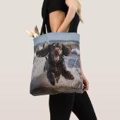 Cocker Spaniel Elegante Canvas tas (Dichtbij)