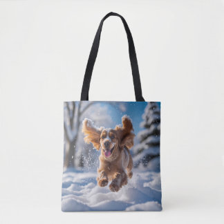 Cocker Spaniel Elegante Canvas tas