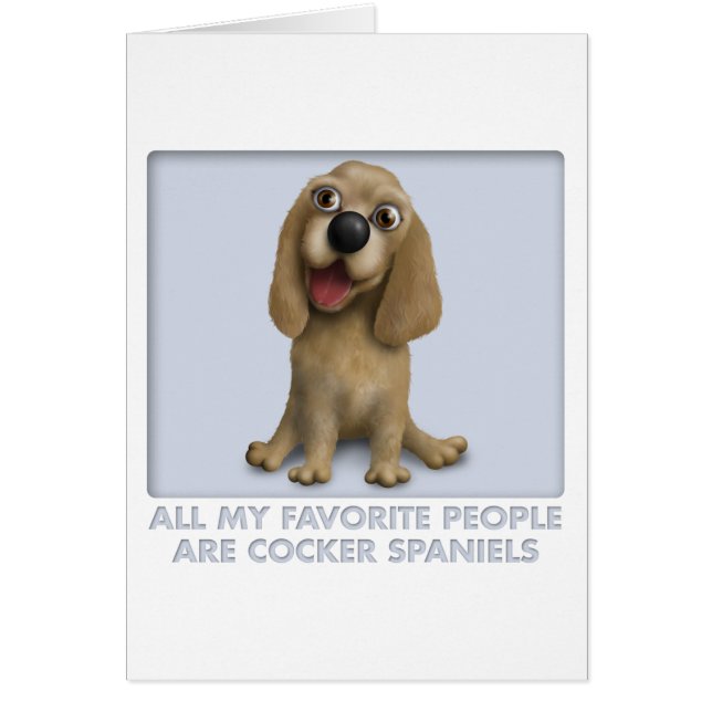 Cocker Spaniel Favoriet (Voorkant)