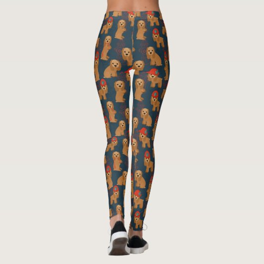 Cocker Spaniel Fireman Leggings (Achterkant)