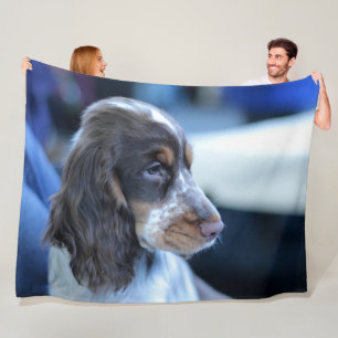 COCKER SPANIEL FLEECE DEKEN