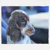 COCKER SPANIEL FLEECE DEKEN (Voorkant (Horizontaal))