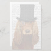 Cocker Spaniel, Formele hond en Pet Briefpapier (Voorkant / Achterkant)