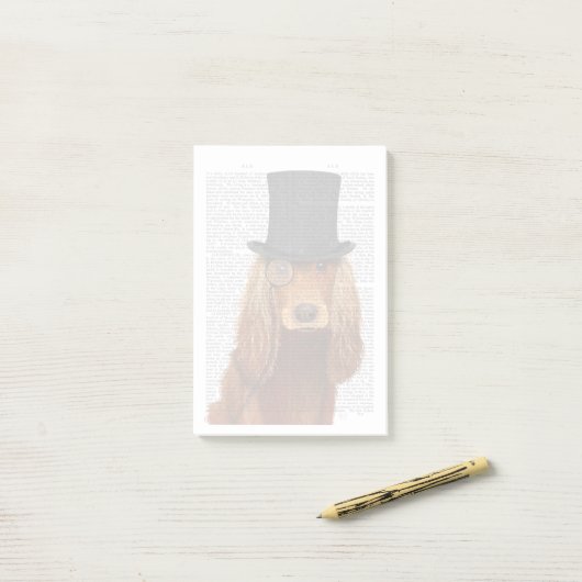 Cocker Spaniel, Formele hond en Pet Post-it® Notes (Op bureau)