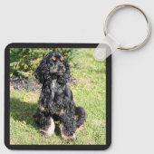 Cocker Spaniel Foto Sleutelhanger (Achterkant)