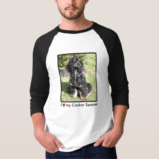 Cocker Spaniel Foto van Long Meve Shirt (Voorkant)