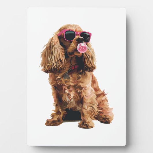 Cocker Spaniel Fotoplaat (voorkant)