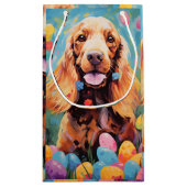 Cocker Spaniel Gelukkig Pasen Klein Cadeauzakje (Achterkant)
