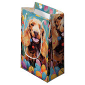 Cocker Spaniel Gelukkig Pasen Klein Cadeauzakje (Voorkant Gekanteld)