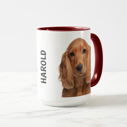 Cocker Spaniel - Gepersonaliseerde microfoon Mok (Voorkant rechts)