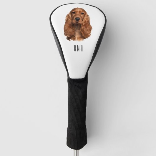 Cocker Spaniel Golfheadcover (Voorkant)