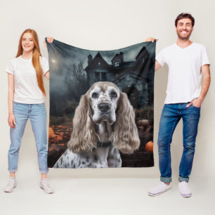 Cocker Spaniel Halloween Engverstorend Fleece Deken