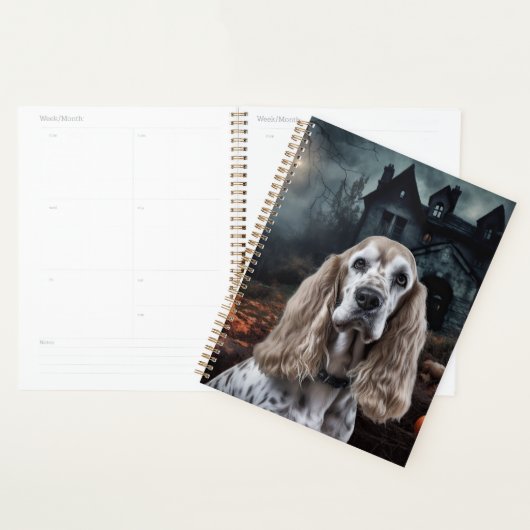 Cocker Spaniel Halloween Épouvantable (Devant avec enveloppe)