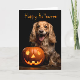 Cocker Spaniel Halloween Kaart