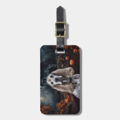Cocker Spaniel Halloween Scary Bagagelabel (Voorkant verticaal)
