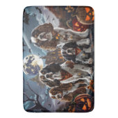 Cocker Spaniel Halloween Spokengeest Badmat (Voorkant Verticaal)