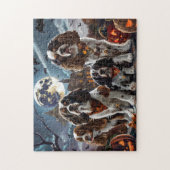 Cocker Spaniel Halloween Spokengeest Legpuzzel (Verticaal)
