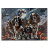 Cocker Spaniel Halloween Spooky Snijplank (Voorkant)