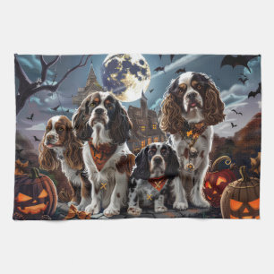 Cocker Spaniel Halloween Spooky Theedoek