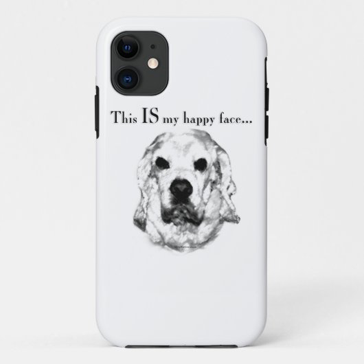 Cocker Spaniel Happy Face Case-Mate iPhone Case (Achterkant)