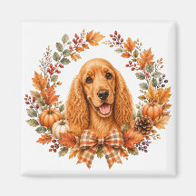 Cocker Spaniel Herfstkrans