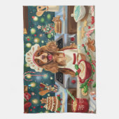 Cocker Spaniel Holiday Baking: Feestelijke Kerst Theedoek (Verticaal)