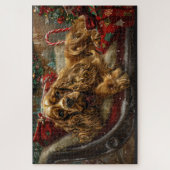 Cocker Spaniel Hond Kerstfeest Legpuzzel (Verticaal)