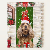 Cocker Spaniel Hond Kerstmis Planner (Achterkant)