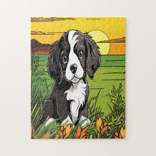 Cocker Spaniel hond Legpuzzel (Verticaal)