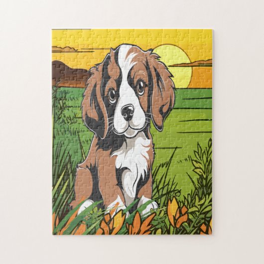 Cocker Spaniel hond Legpuzzel (Verticaal)
