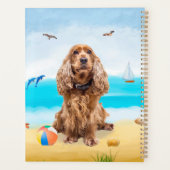 Cocker Spaniel hond op het strand Planner (Achterkant)
